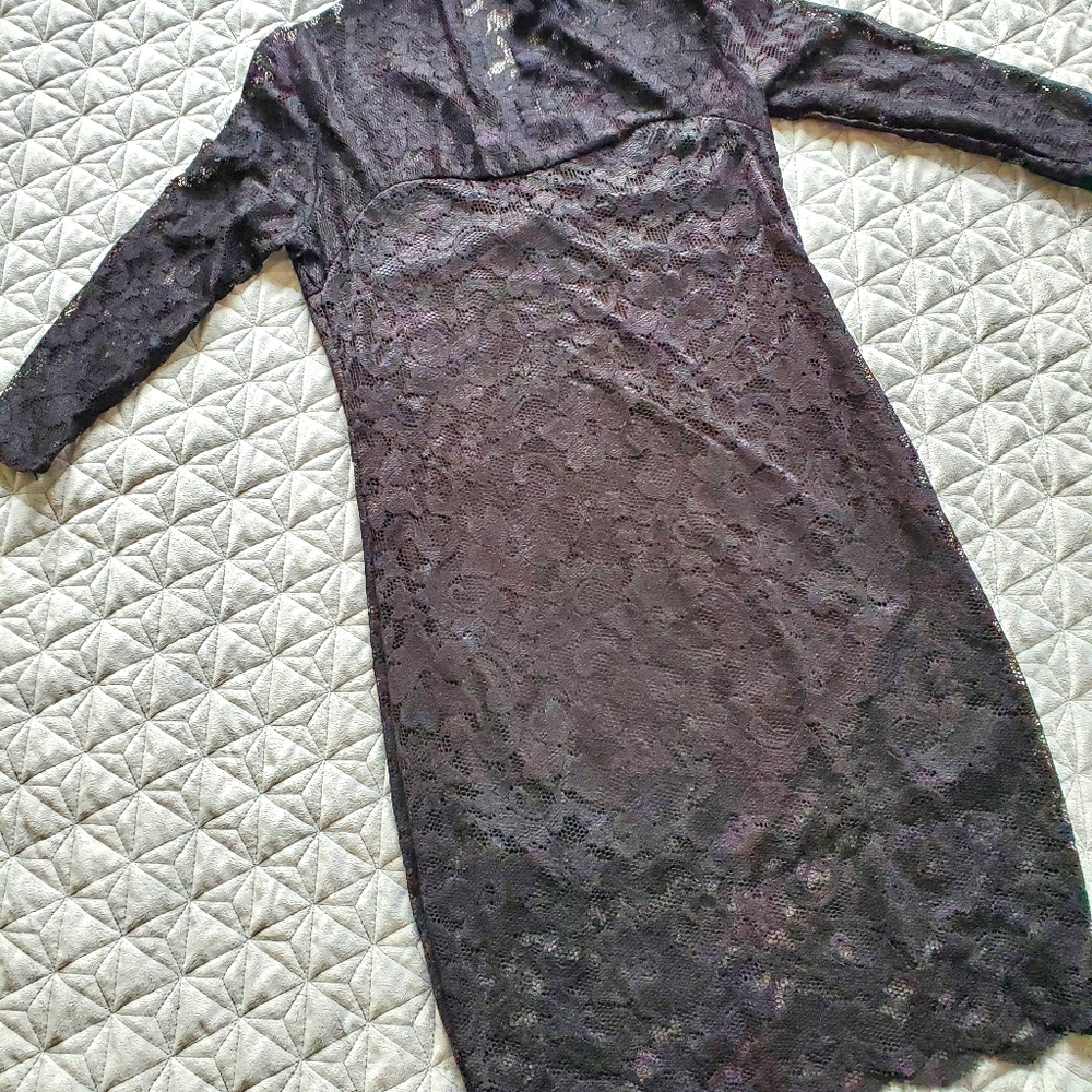 Black lace dress
